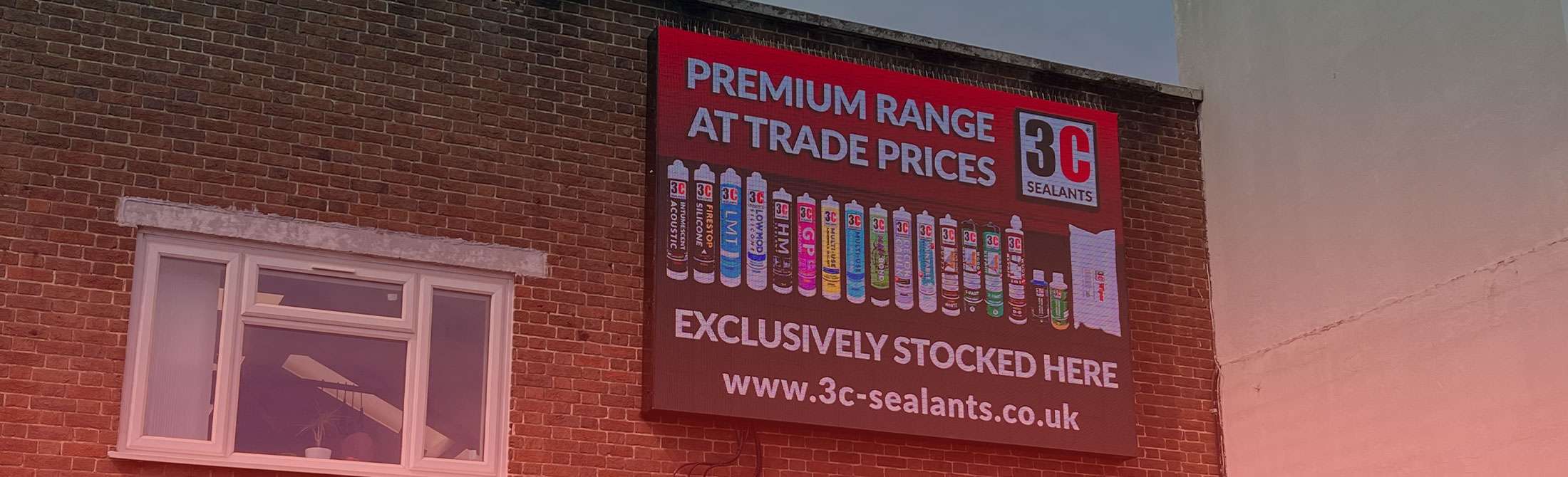 3C Sealants Digital Sign Background