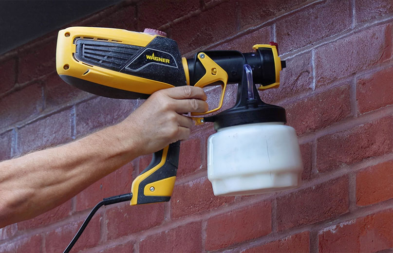 Spraying 3C Weather Defy Masonry Protection Cream