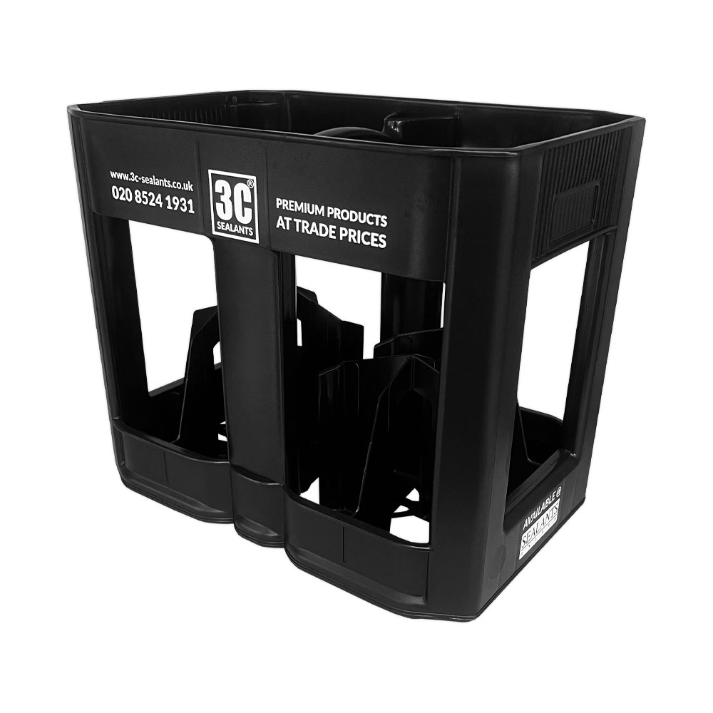 Crate holder for sealants, silicones & adhesive cartridges